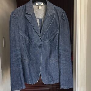 Old Navy Women's Blue JeanBlazer